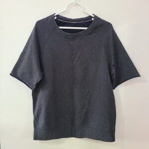 Lululemon Women’s Half Cut Pullover Heathered Black Sweatshirt